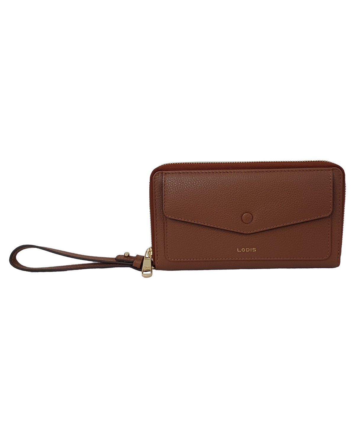 Stacey Zip Around Leather Wallet - Chestnut