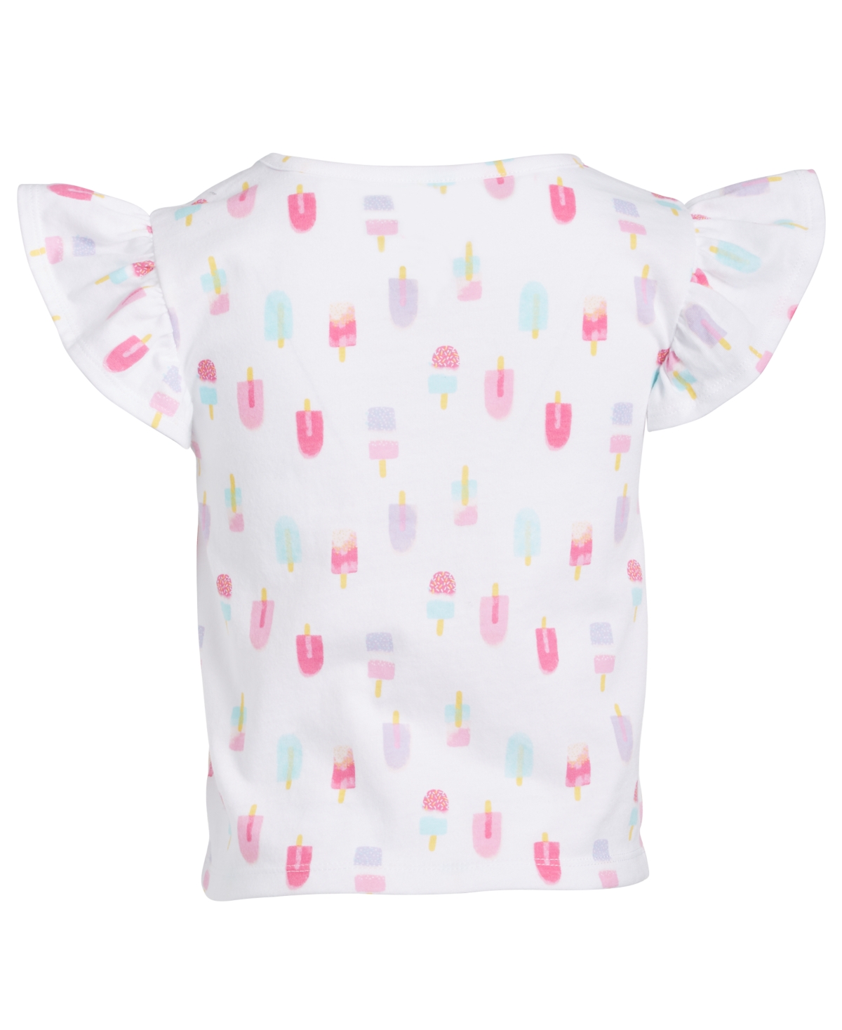 Shop Epic Threads Toddler & Little Girls Popsicle-print Tie-front T-shirt, Created For Macy's In Bright White