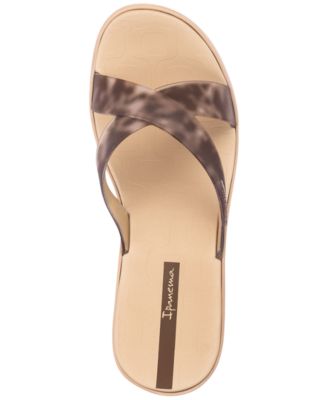 Ipanema High Fashion Slide Zehentrenner Damen - Schwarz, Bequeme Flip-Flops Für Strand, Pool, Nachhaltiges Material
