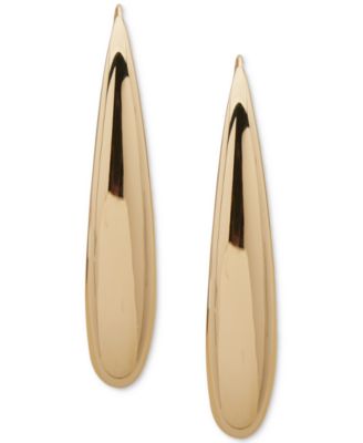 DKNY - Gold-Tone Puffy Sculptural Threader Earrings