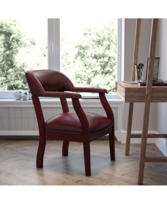 Brass Conference Chair With Accent Nail Trim