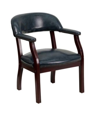 Brass Conference Chair With Accent Nail Trim