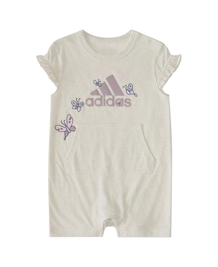 adidas Baby Girls Cap Sleeve Heather Romper Macy's