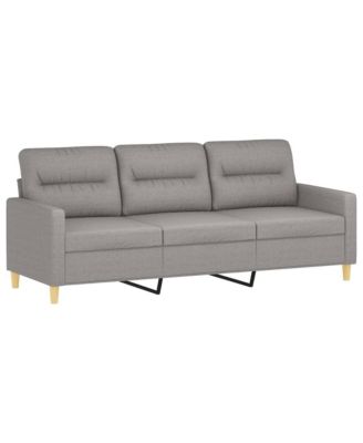 3-Seater Sofa Light Gray 70.9" Fabric