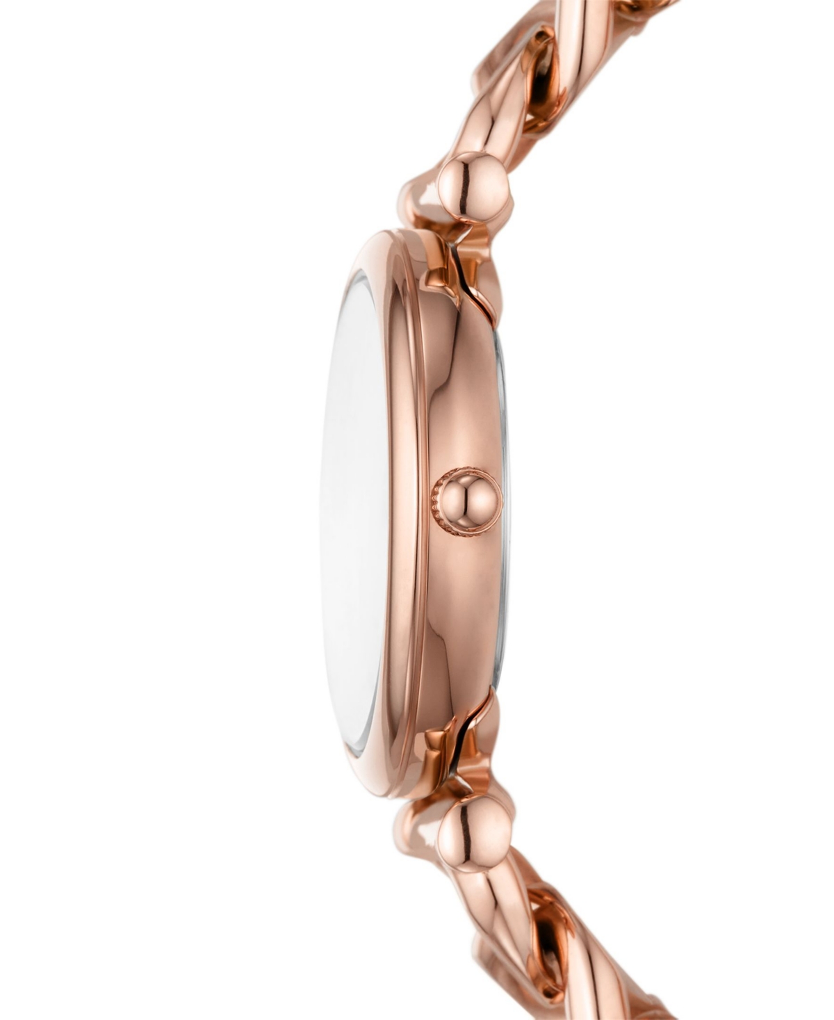 Fossil Women's Carlie Three-hand Gold-tone Stainless Steel Watch 28mm In Gold