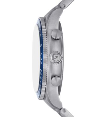 Men's Sport Tourer Chronograph Silver-Tone Stainless Steel Watch 42mm