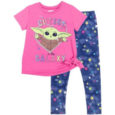 Baby Girls ( 12 M ) The Mandalorian T-Shirt and Leggings Outfit Set to