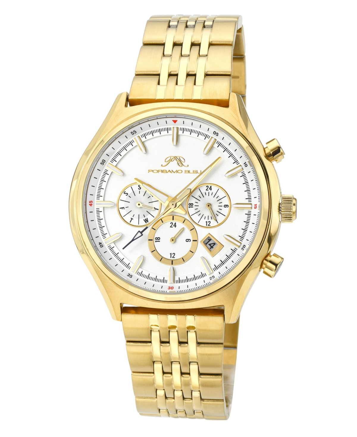 Charlie Stainless Steel Multifunction Gold Tone Men's Watch 1261ECHS - Gold