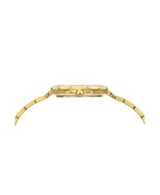 Victoria Stainless Steel Gold Tone & White Women's Watch 1242BVIS