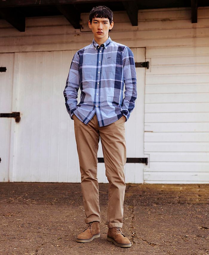 Hunter USA Tartan Crest Long Sleeve Button Shirt main image 1