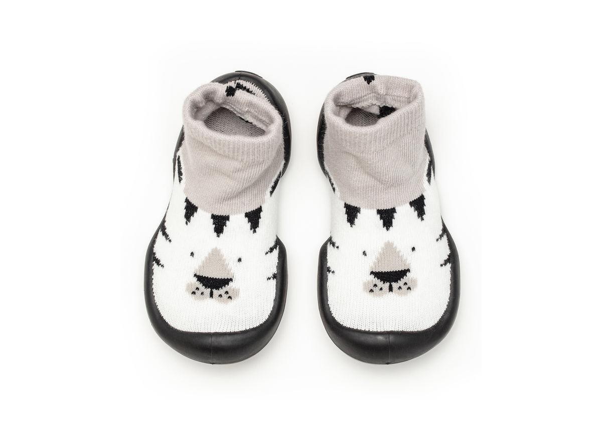 Детские Komuello Infant Boys Breathable Washable Non-Slip Sock Shoes White Tiger — фото 1