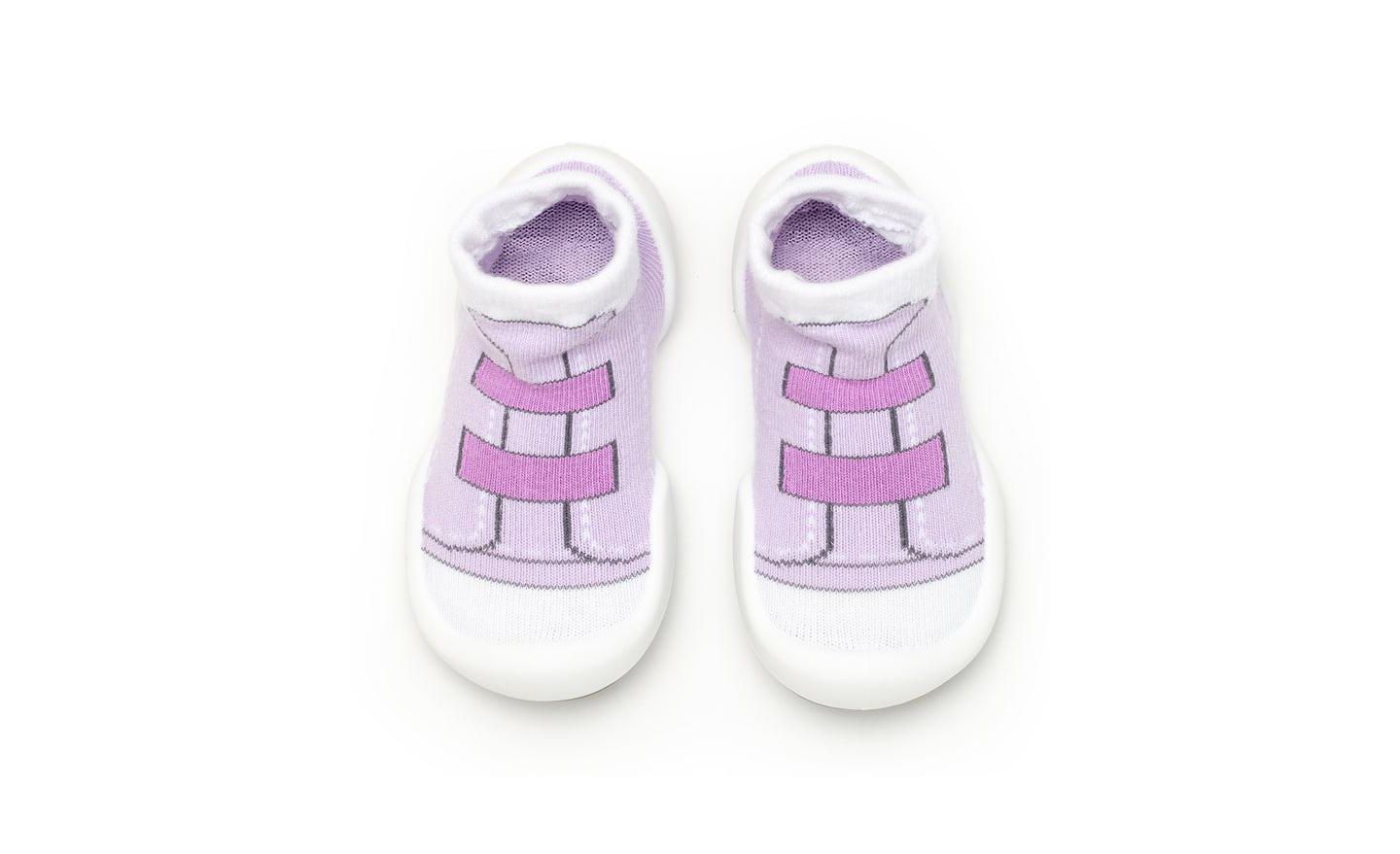 Обувь Komuello Breathable Washable Non-Slip Sock Shoes Walker - Violet для девочек-малышей — фото 1