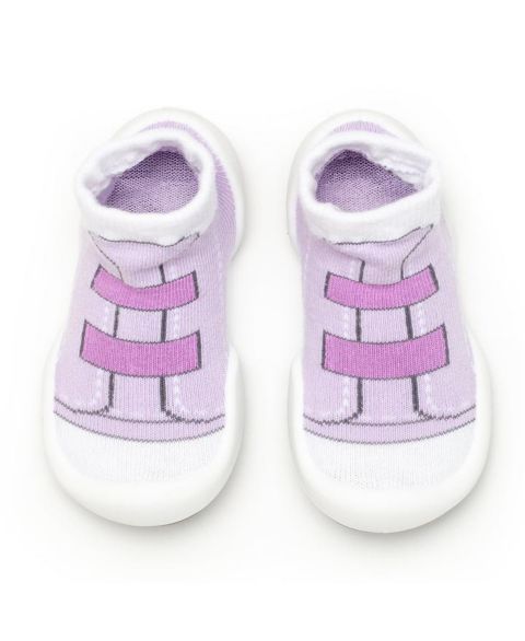 Обувь Komuello Breathable Washable Non-Slip Sock Shoes Walker - Violet для девочек-малышей