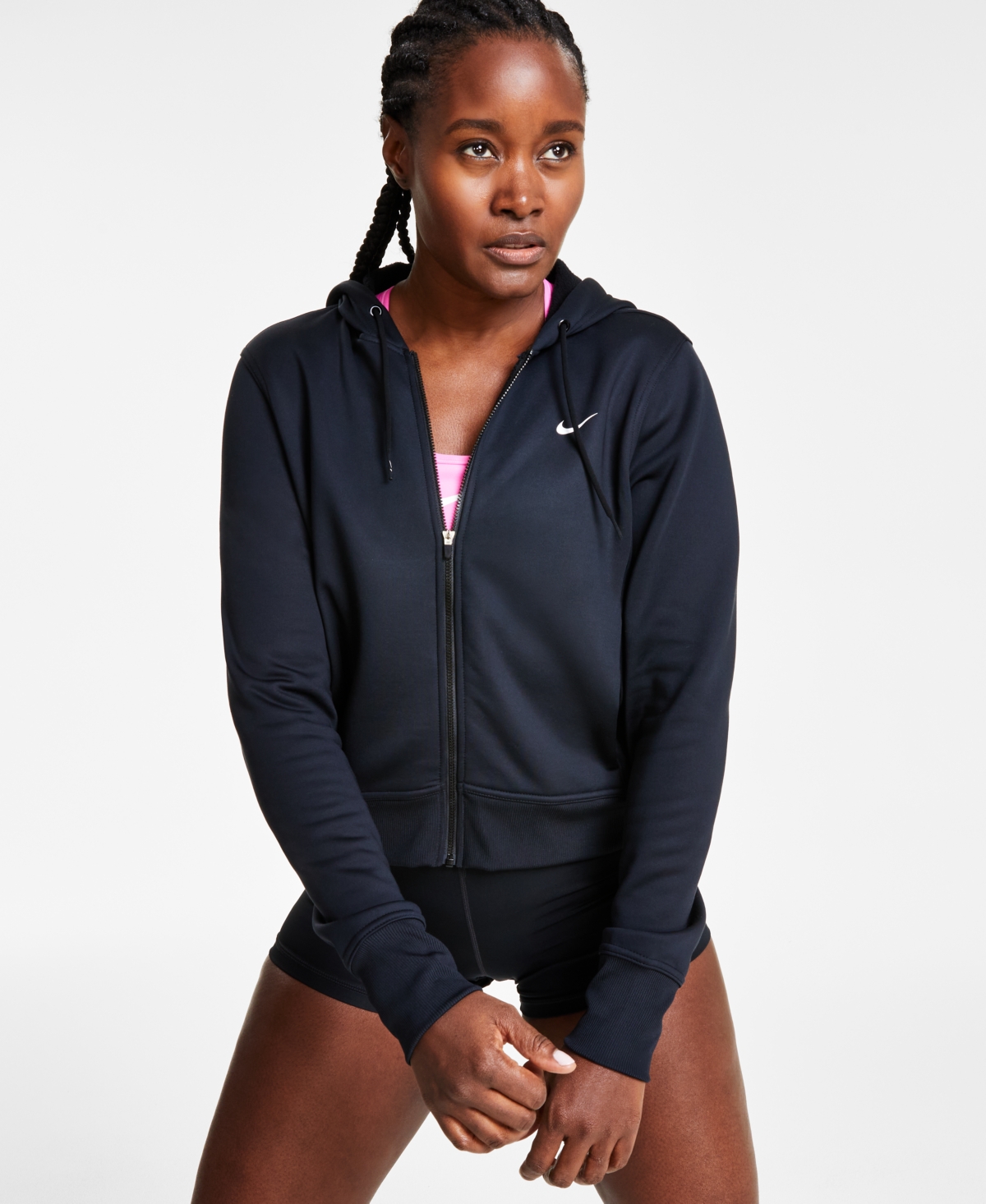 Nike Women's Therma-fit One Full-Zip Hoodie -white
