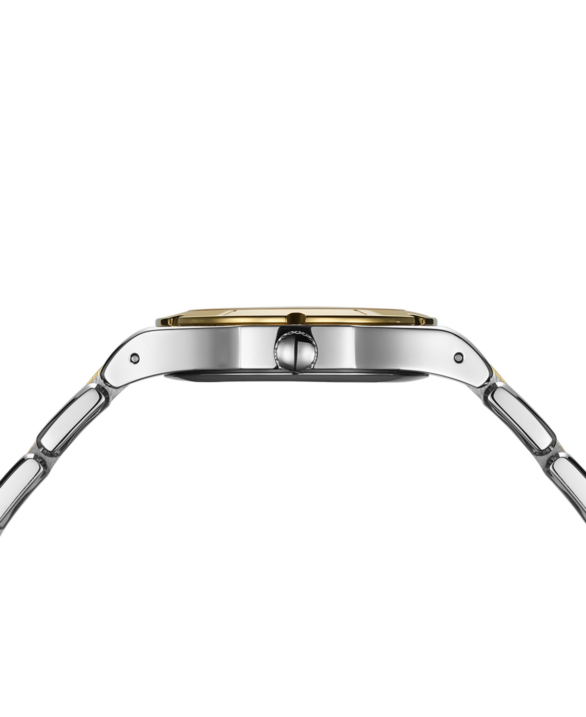 Shop Balmain Women's Swiss Be  Moonphase Diamond (1/20 Ct. T.w.) Two-tone Stainless Steel Bracelet Watch 3 In Silver,yellow