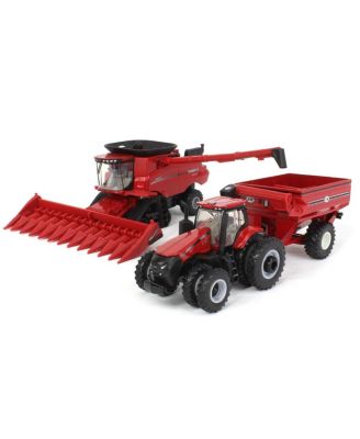 1/64 Case IH Combine, Tractor and Truck Harvesting Set