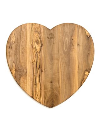 28 cm Heart Shaped Olivewood Board