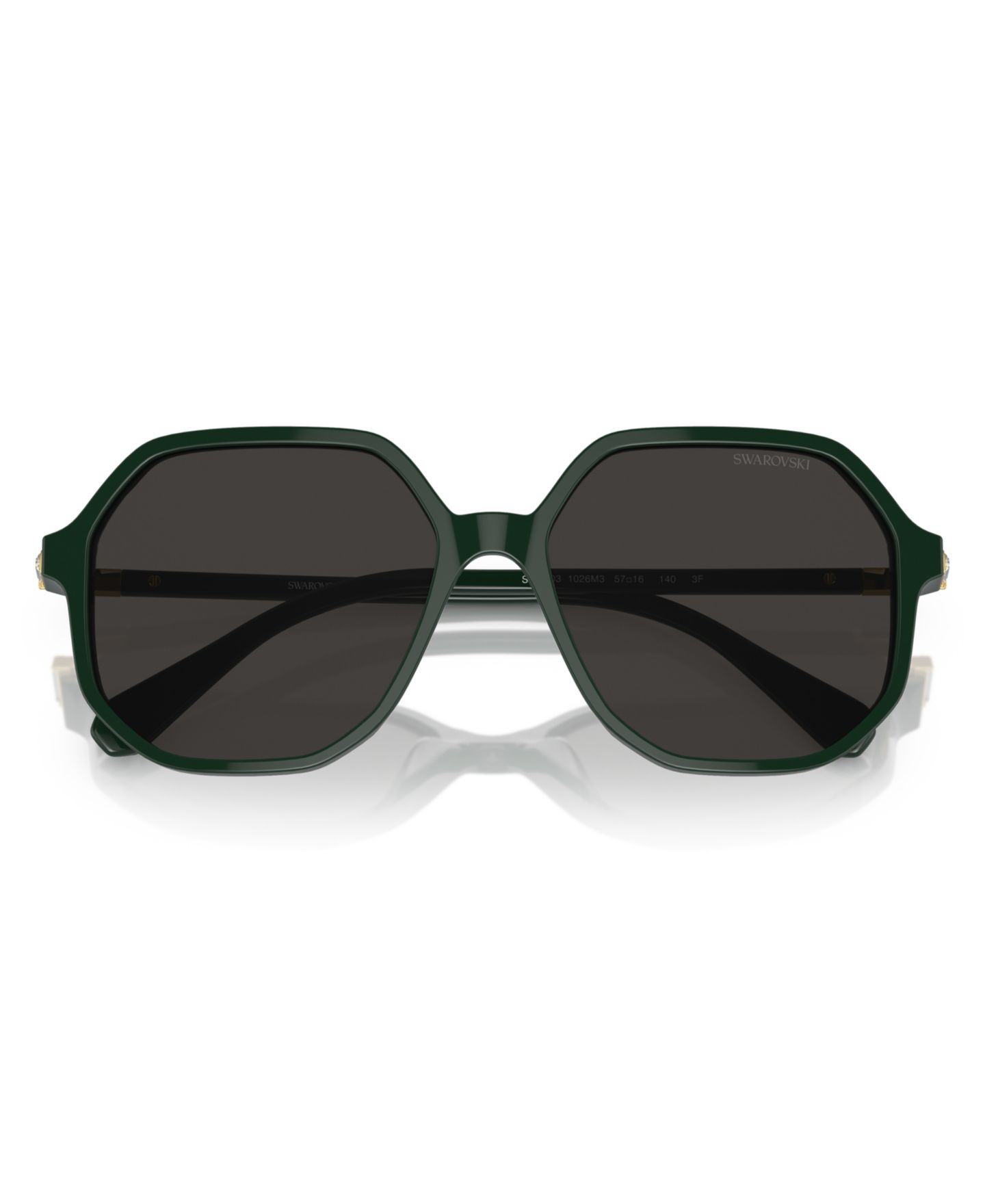 Женские солнцезащитные очки Swarovski Sunglasses, Photocromic SK6003, цвет: Зелёный — фото 6