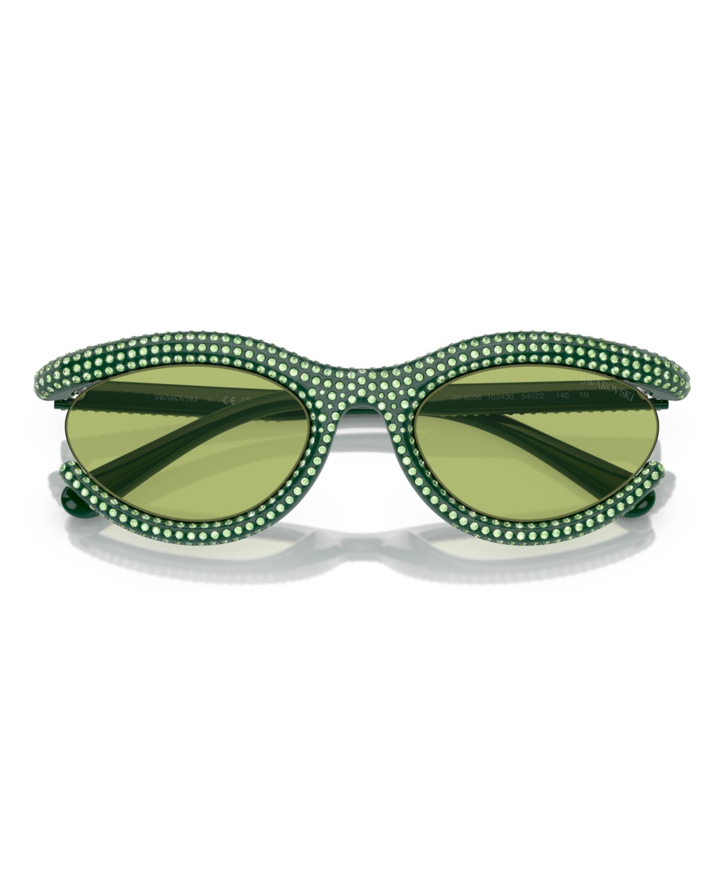 Женские солнцезащитные очки Swarovski Sunglasses SK6006, цвет: Светлый зелёный — фото 5