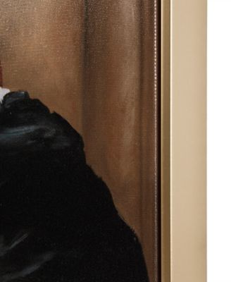 Pet Portrait Captain's Guard Pug Framed Canvas Wall Art