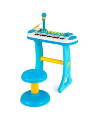 31-Key Kids Piano Keyboard Toy with Microphone - Blue