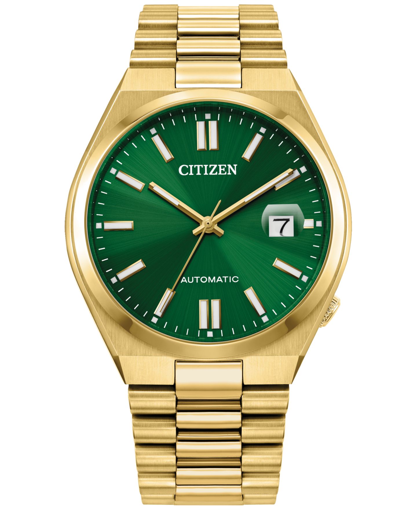 Мужские часы Citizen Automatic Tsuyosa Gold-Tone Stainless Steel Bracelet Watch 40mm — фото 1