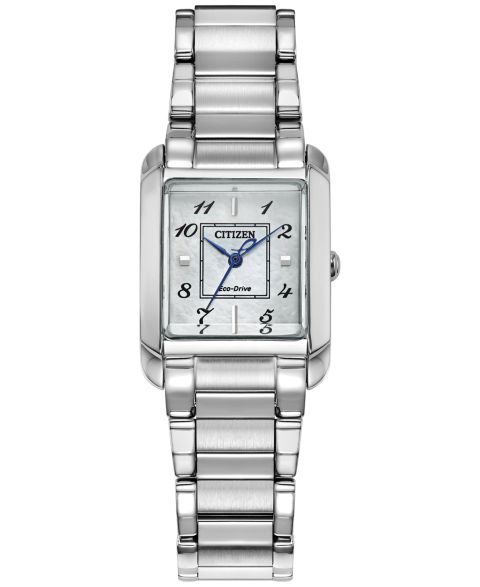 Женские часы Citizen Eco-Drive Bianca Stainless Steel Bracelet Watch 28mm