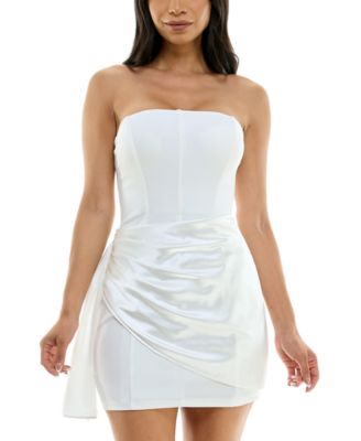 White cott s strapless dress orders