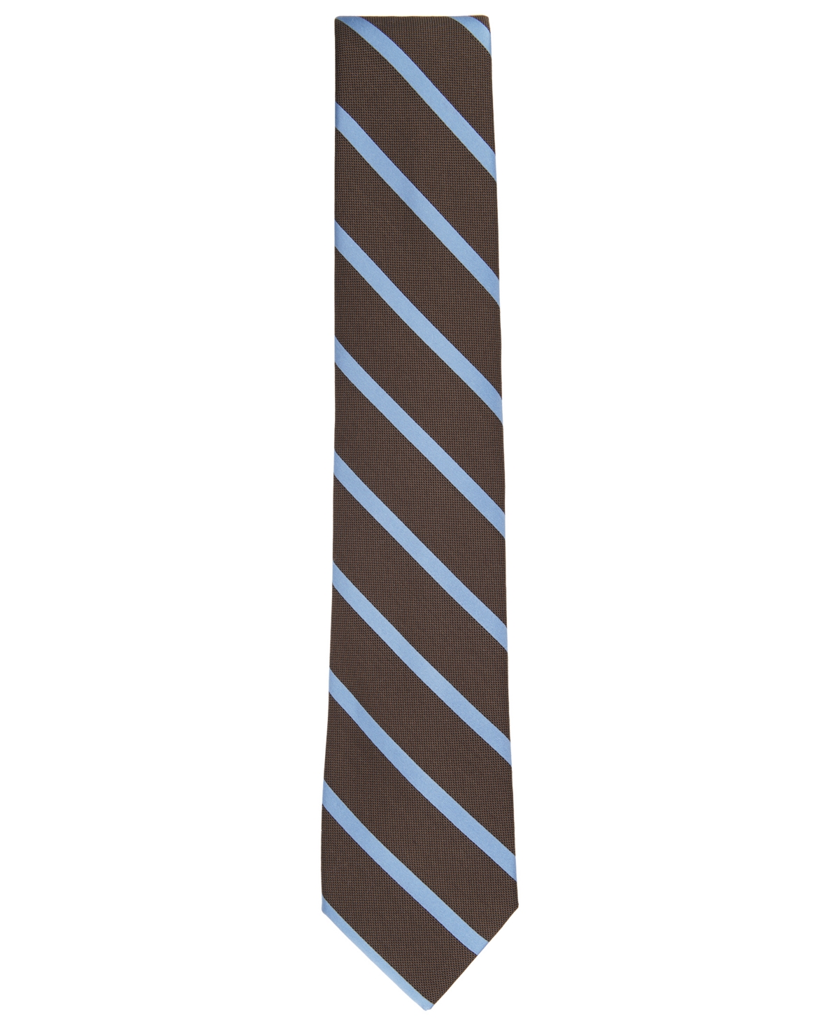Shop Michael Kors Men's Hughes Stripe Tie In Brown