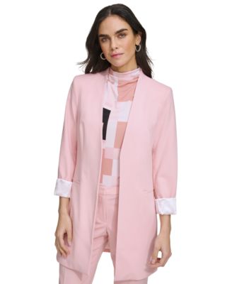 Calvin Klein - Women's Open-Front Long Blazer