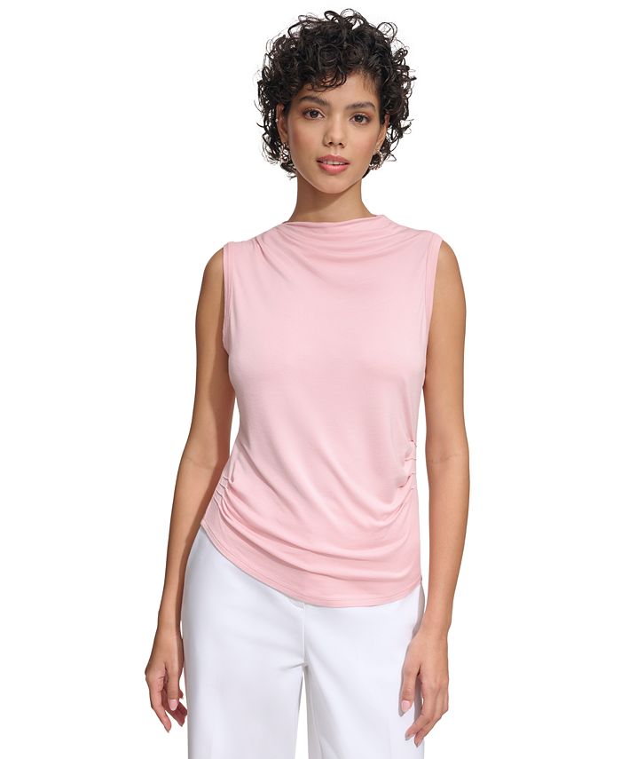 Calvin Klein Women's Sleeveless HighNeck Top Macy's