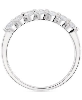 Diamond Seven Stone Band (1/2 ct. t.w.) in 14k White or Yellow Gold