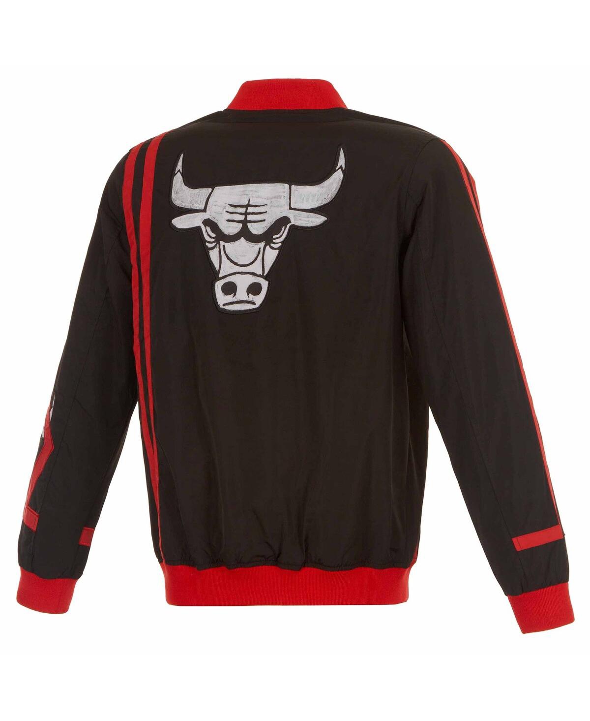 Shop Jh Design Men's  Black Chicago Bulls 2023/24 City Edition Nylon Full-zip Bomber Jacket