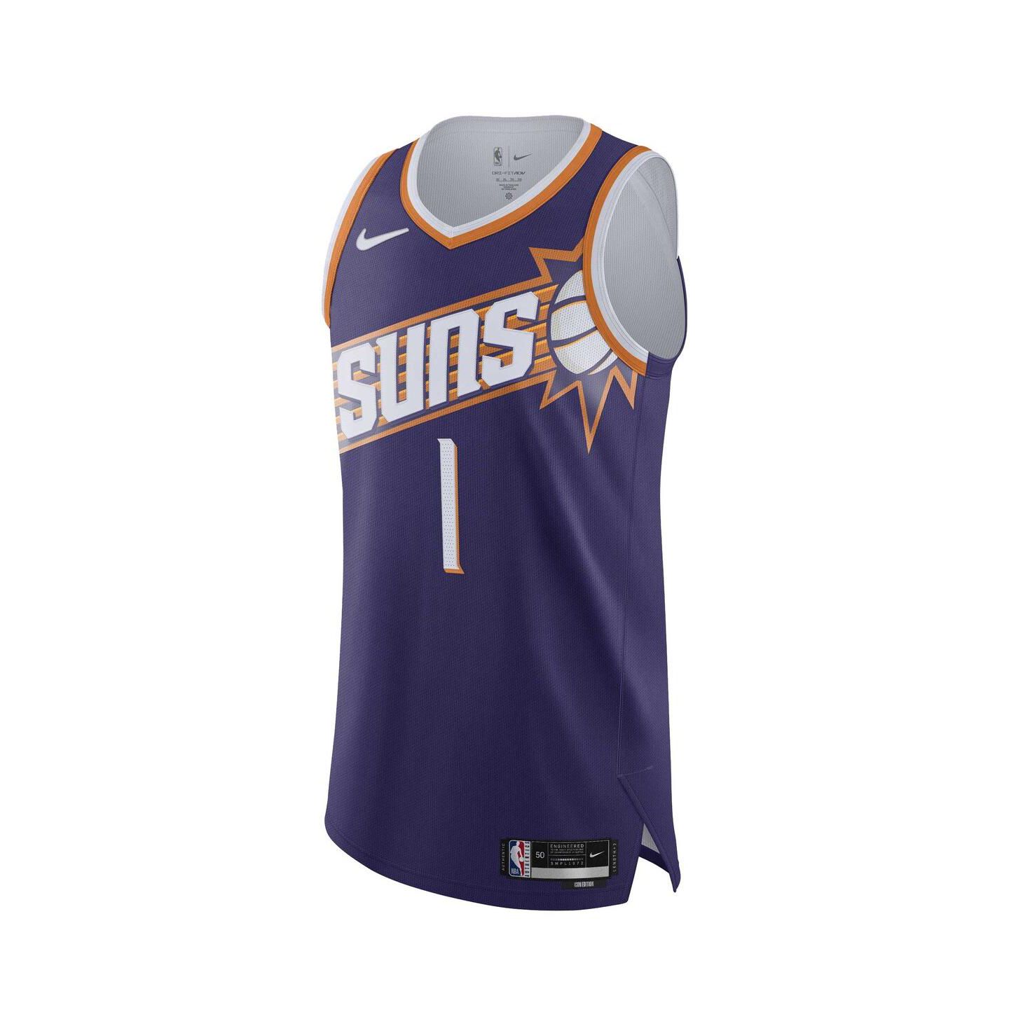 Мужской топ Nike Devin Booker Purple Phoenix Suns Authentic Jersey - Association Edition — фото 2