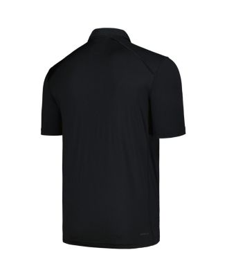 Men's Black Miami Hurricanes Strategy AEROREADY Polo Shirt