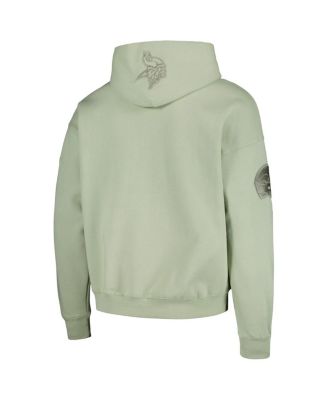 Men's Justin Jefferson Light Green Minnesota Vikings Player Name and Number Pullover Hoodie