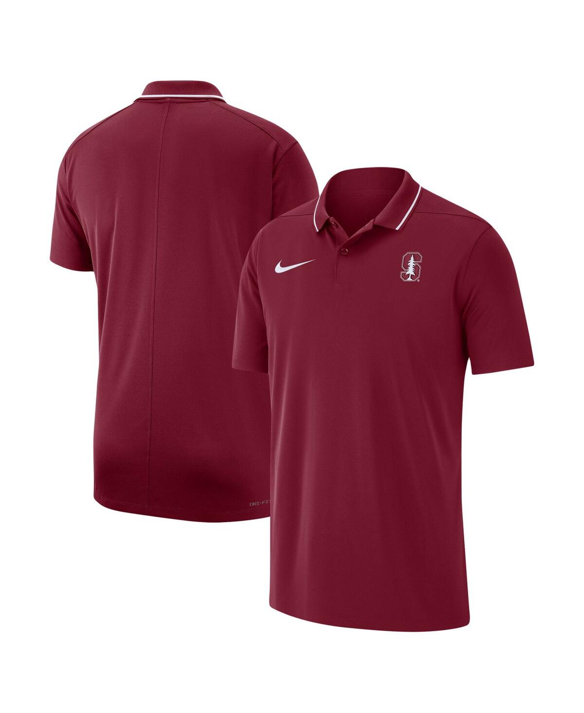 Nike Cardinal Stanford Cardinal 2024 Sideline Woven Performance Polo In Cardinal