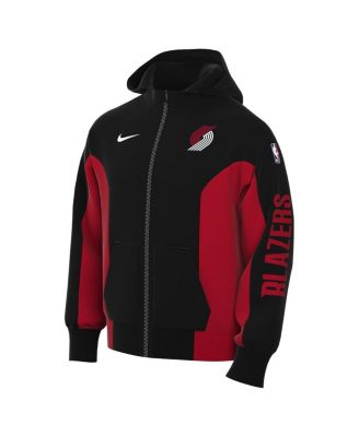 Men's Black Portland Trail Blazers 2023/24 Authentic Showtime Full-Zip Hoodie
