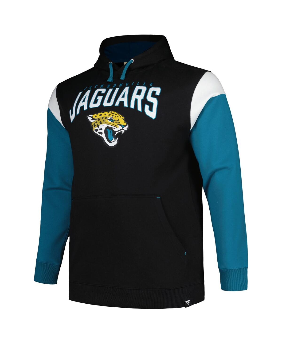 Men's ProfileJacksonville Jaguars Big and Tall Trench Battle Pullover Hoodie - Black