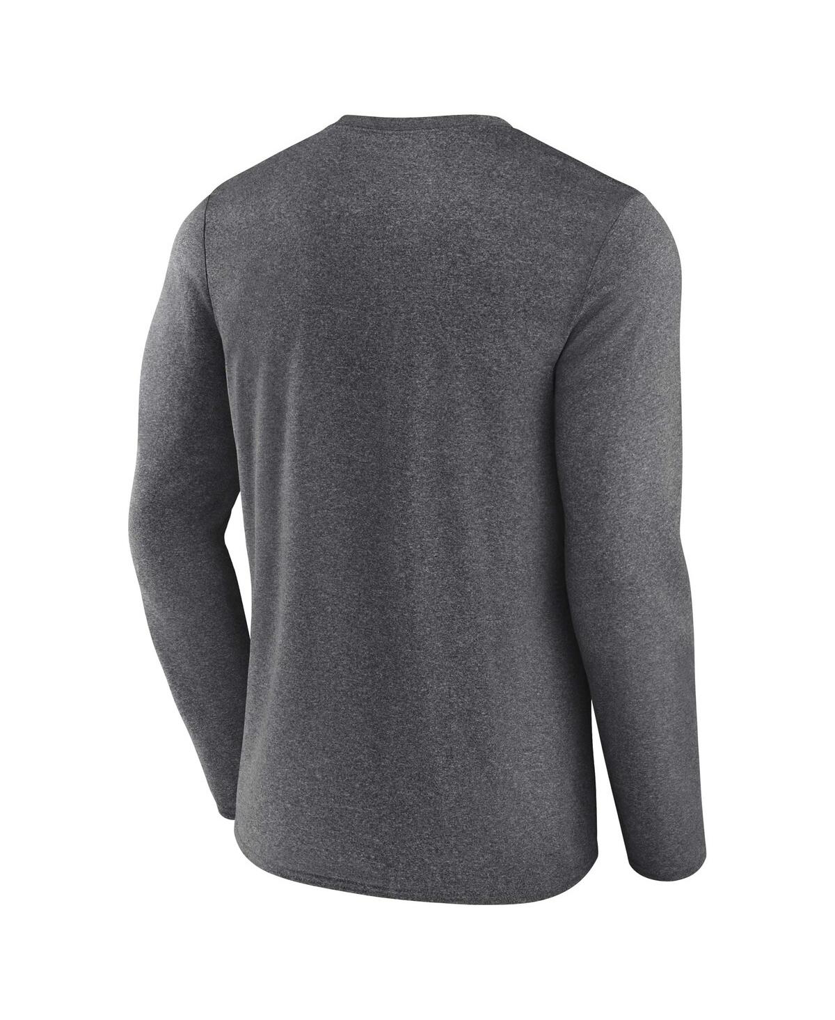 Men's FanaticsVegas Golden Knights Long Sleeve T-shirt - Heather Charcoal