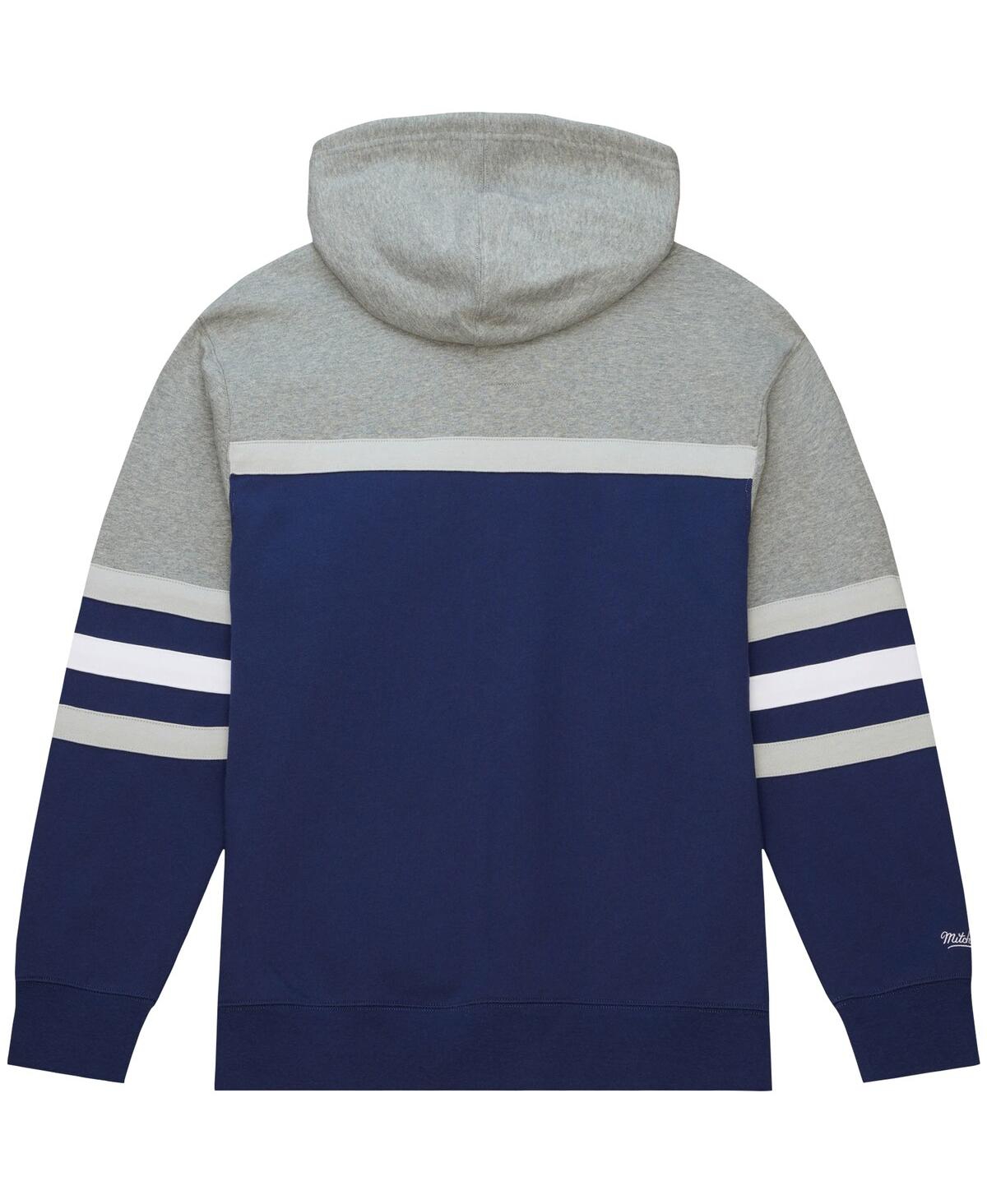 Mitchell & Ness Men's  Navy Georgetown Hoyas Head Coach Pullover Hoodie In Navy