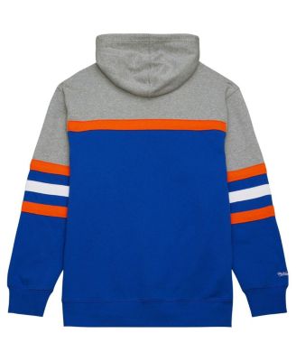 Men's Royal, Gray New York Islanders Head Coach Pullover Hoodie