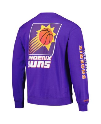 Men's Purple Phoenix Suns Hardwood Classics There and Back Pullover Sweatshirt