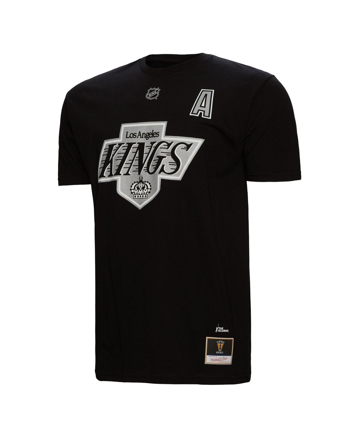 Men's Mitchell & Ness Luc RobitailleLos Angeles Kings Name and Number T-shirt - Black