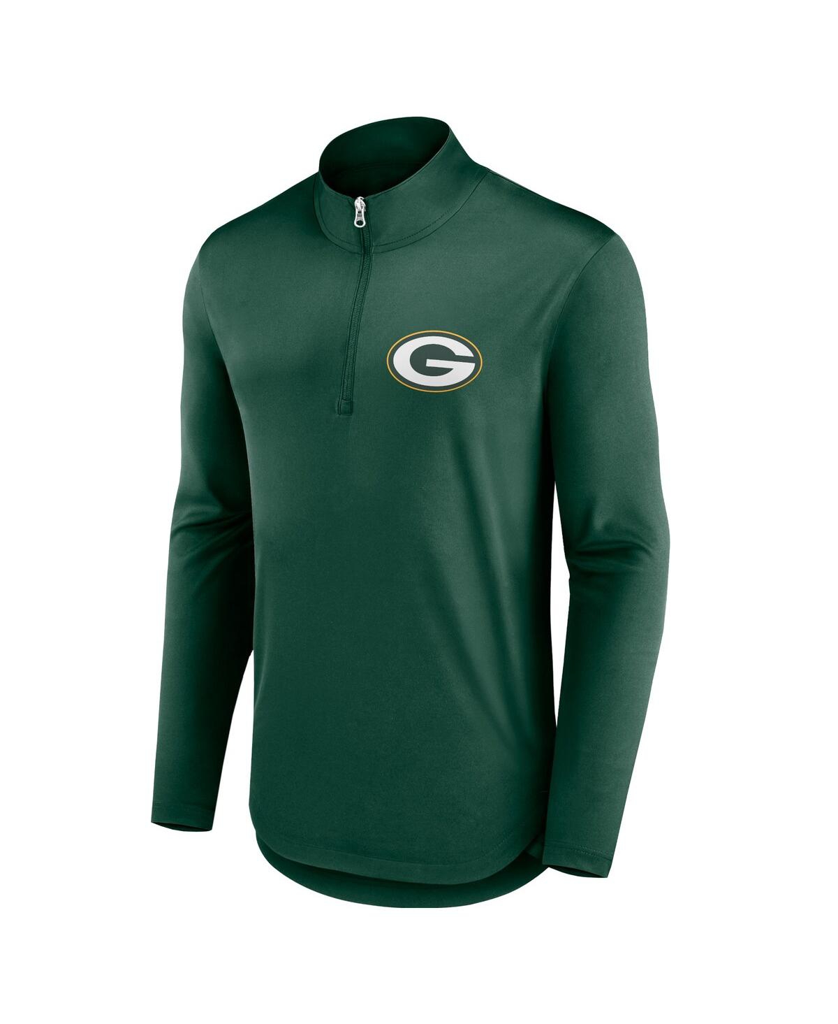 Men's FanaticsGreen Bay Packers Quarterback Quarter-Zip Top - Green