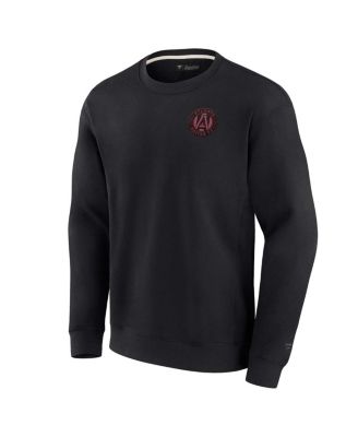 Men's and Women's Black Atlanta United FC Super Soft Fleece Crew Sweatshirt