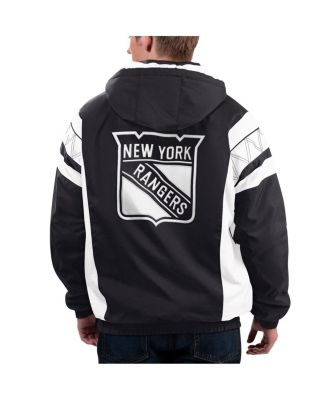 トップス STARTER NEW YORK RANGERS Starter Men's x NHL Black Ice Black, White New York Rangers Home