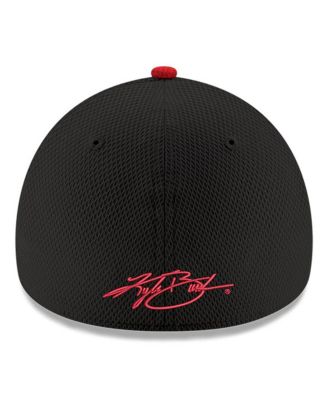 Men's Black Kyle Busch 39THIRTY Panel Flex Fit Hat