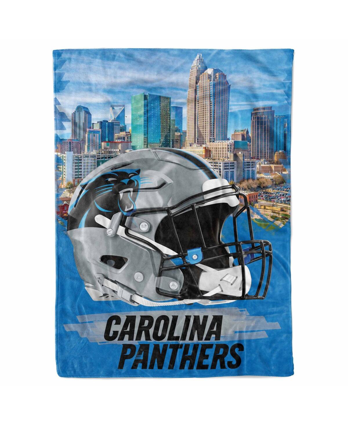 Logo Brands Carolina Panthers 66" X 90" City Sketch Blanket In Blue