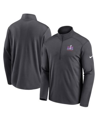 Nike Men's Anthracite Super Bowl LVIII Pacer Half-Zip Jacket - Macy's